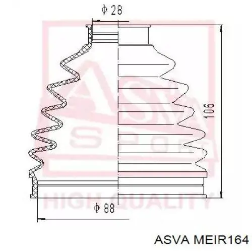 Przegub homokinetyczny wewnętrzny przedni prawy Mercedes GL SUV (X166) (2012 - 2015) cena, od 178,65 USD