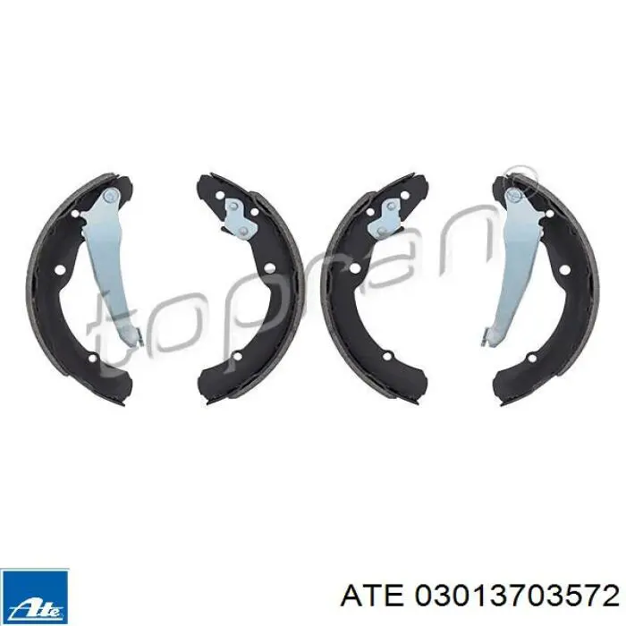 Klocki hamulcowe tylne bębnowe ATE 03013703572 cena, od 26,62 USD