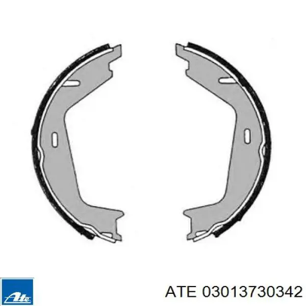 Do koszyka 03013730342 ATE Klocki hamulca ręcznego