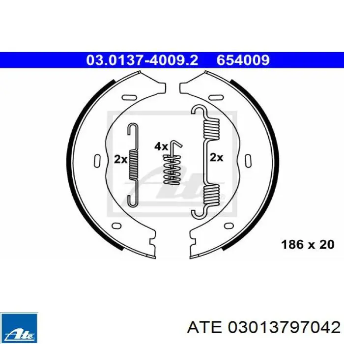Mechanizm rozpierający szczęki hamulca ręcznego (postojowego) ATE 03013797042 cena, od 13,71 USD