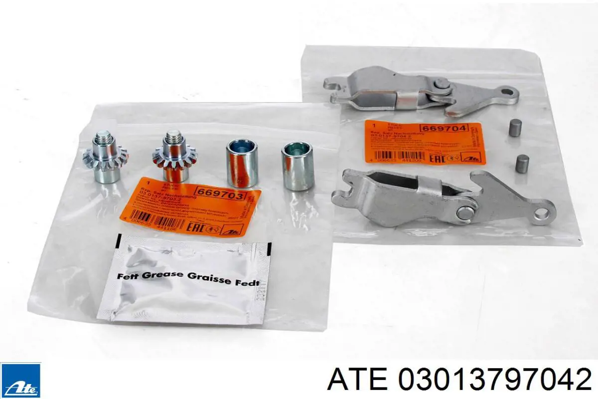 Mechanizm rozpierający szczęki hamulca ręcznego (postojowego) 03013797042 ATE