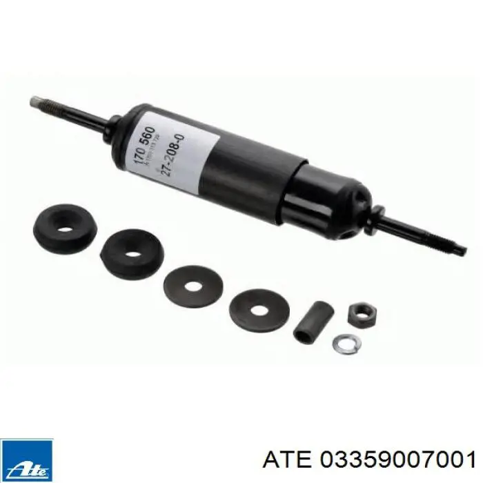 Do koszyka 03359007001 ATE Zestaw naprawczy zacisku hamulcowego przedniego