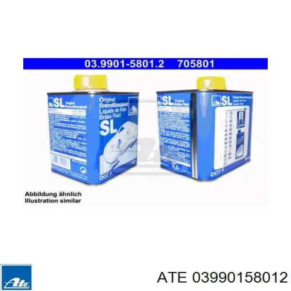 Płyn hamulcowy ATE 03990158012 cena, od 8,95 USD