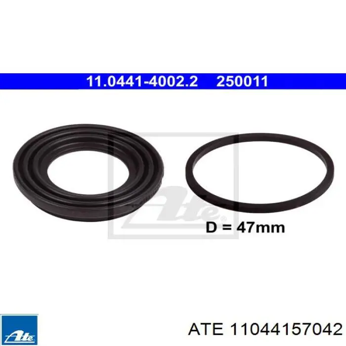 Do koszyka 11044157042 ATE Zestaw naprawczy zacisku hamulcowego przedniego