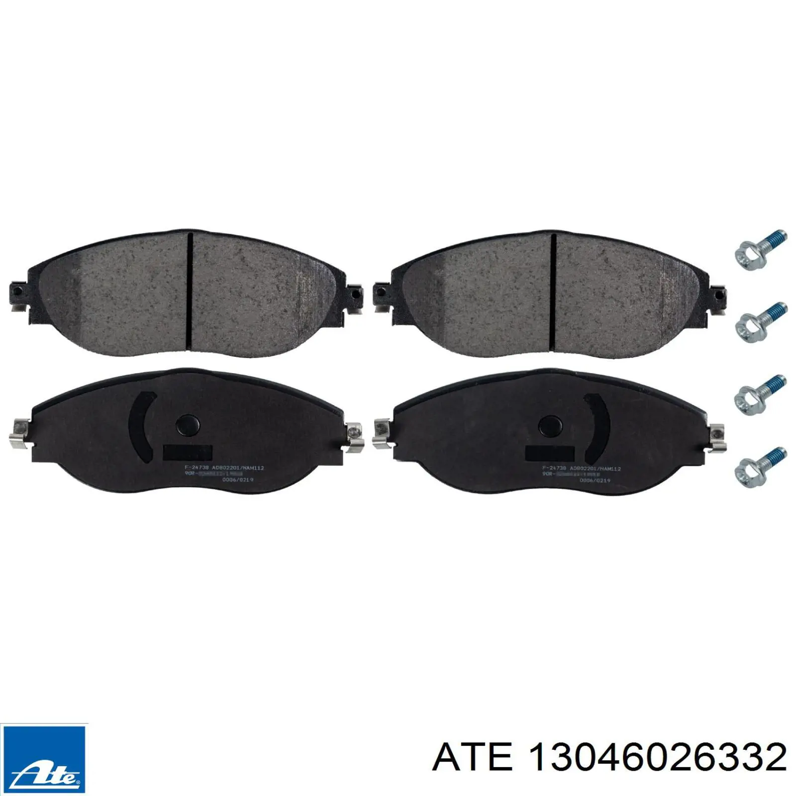 Klocki hamulcowe przednie tarczowe ATE 13046026332 cena, od 42,00 USD