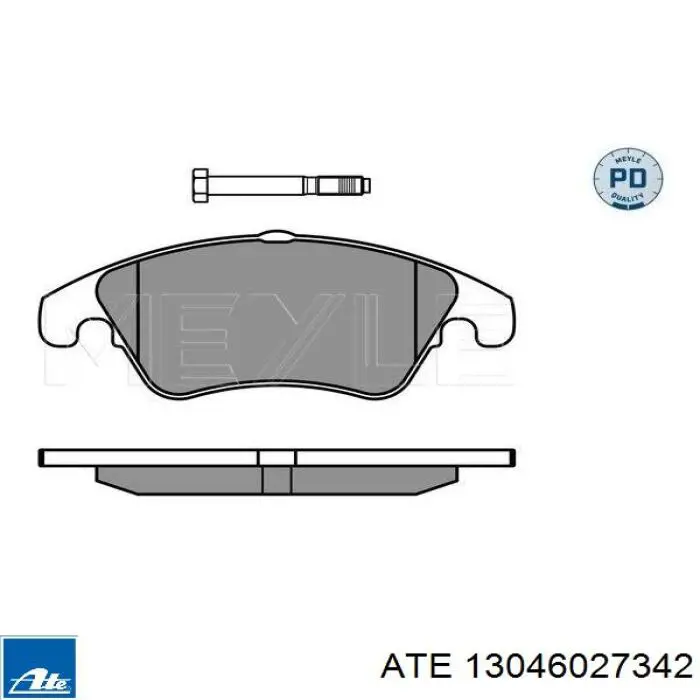 Klocki hamulcowe przednie tarczowe ATE 13046027342 cena, od 82,18 USD