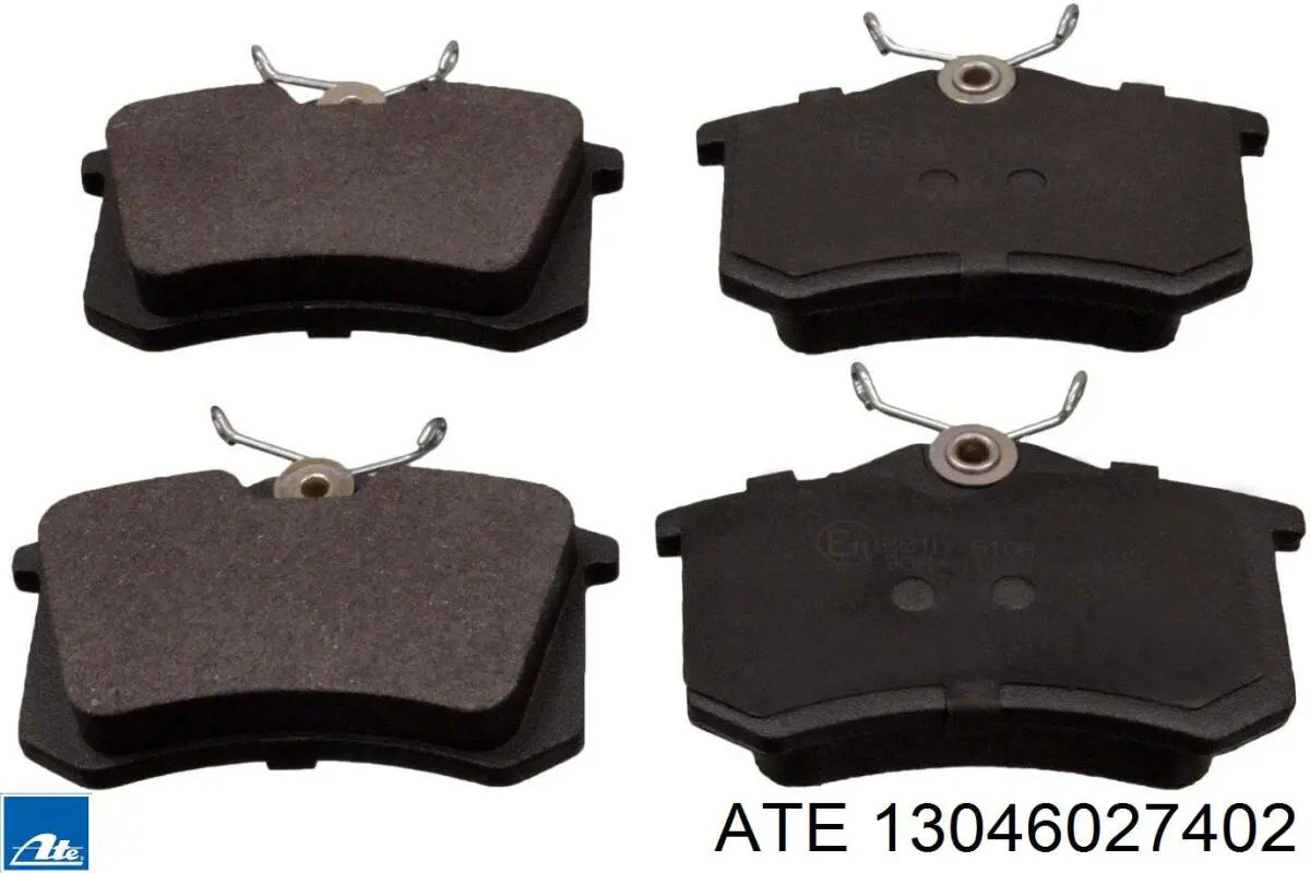 Okładziny (klocki) do hamulców tarczowych tylne ATE 13046027402 cena, od 25,44 USD