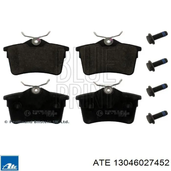 Okładziny (klocki) do hamulców tarczowych tylne ATE 13046027452 cena, od 20,45 USD