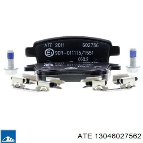 Okładziny (klocki) do hamulców tarczowych tylne ATE 13046027562 cena, od 99,72 USD