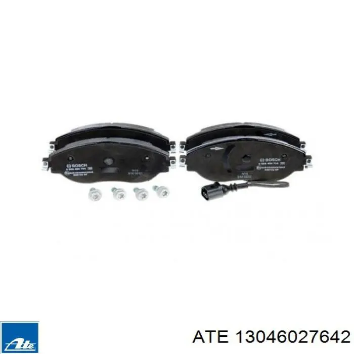 Klocki hamulcowe przednie tarczowe ATE 13046027642 cena, od 42,00 USD