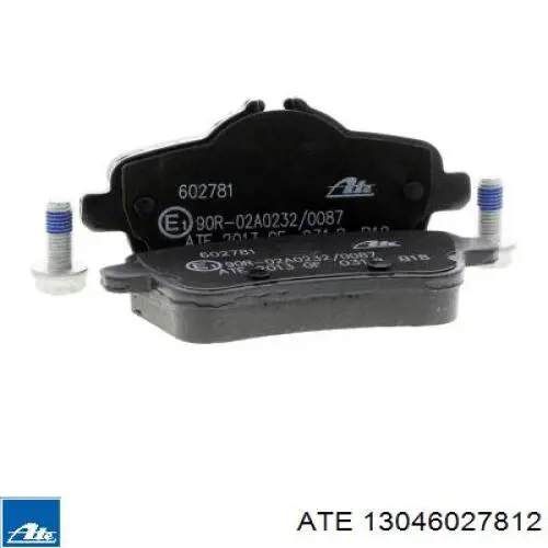 Okładziny (klocki) do hamulców tarczowych tylne ATE 13046027812 cena, od 26,67 USD