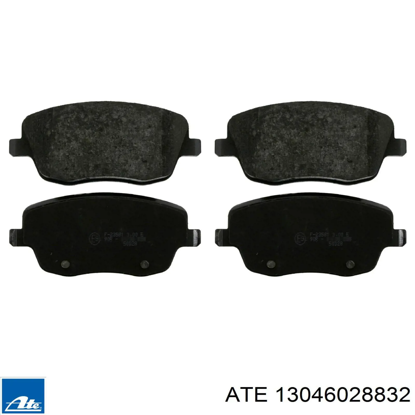 Klocki hamulcowe przednie tarczowe ATE 13046028832 cena, od 20,28 USD