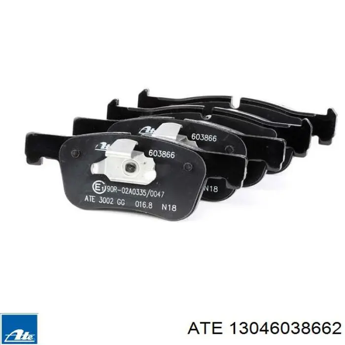 Klocki hamulcowe przednie tarczowe ATE 13046038662 cena, od 33,79 USD