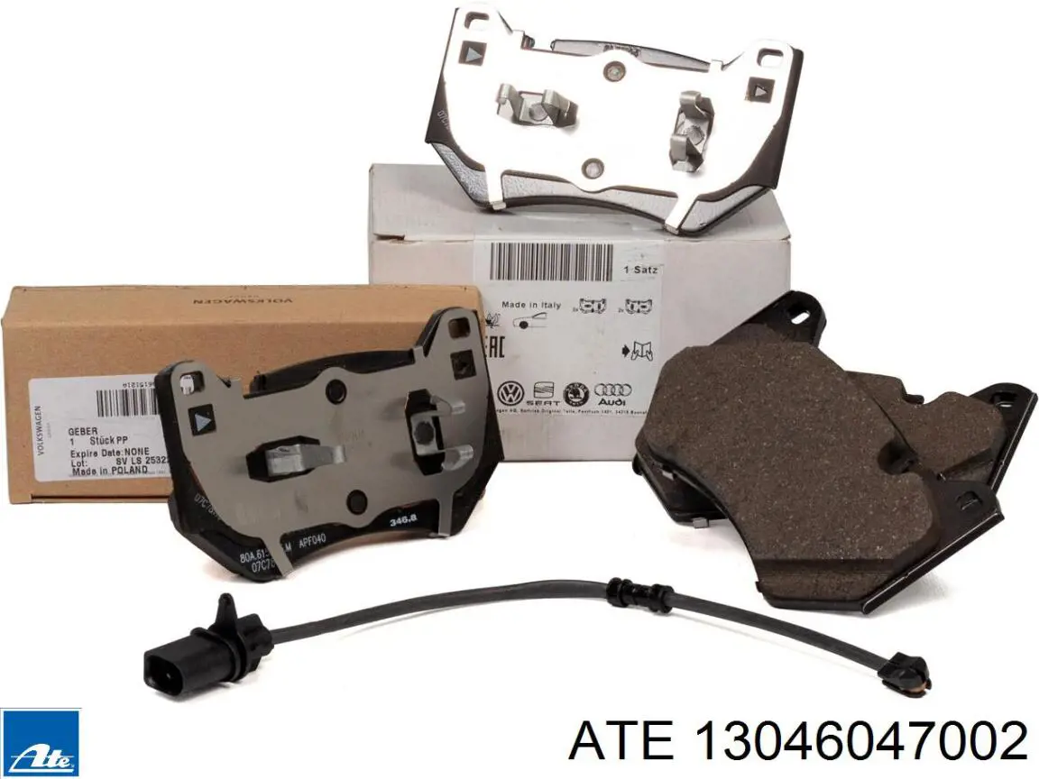 Klocki hamulcowe przednie tarczowe ATE 13046047002 cena, od 49,26 USD