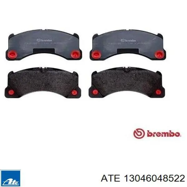 Klocki hamulcowe przednie tarczowe ATE 13046048522 cena, od 46,16 USD