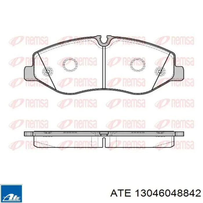 Klocki hamulcowe przednie tarczowe ATE 13046048842 cena, od 43,60 USD