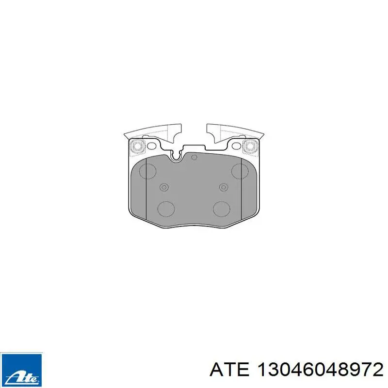 13046048972 ATE Klocki hamulcowe przednie tarczowe