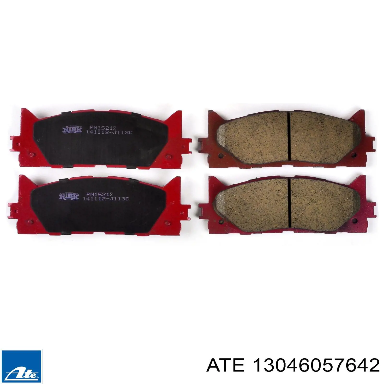 Klocki hamulcowe przednie tarczowe ATE 13046057642 cena, od 29,25 USD