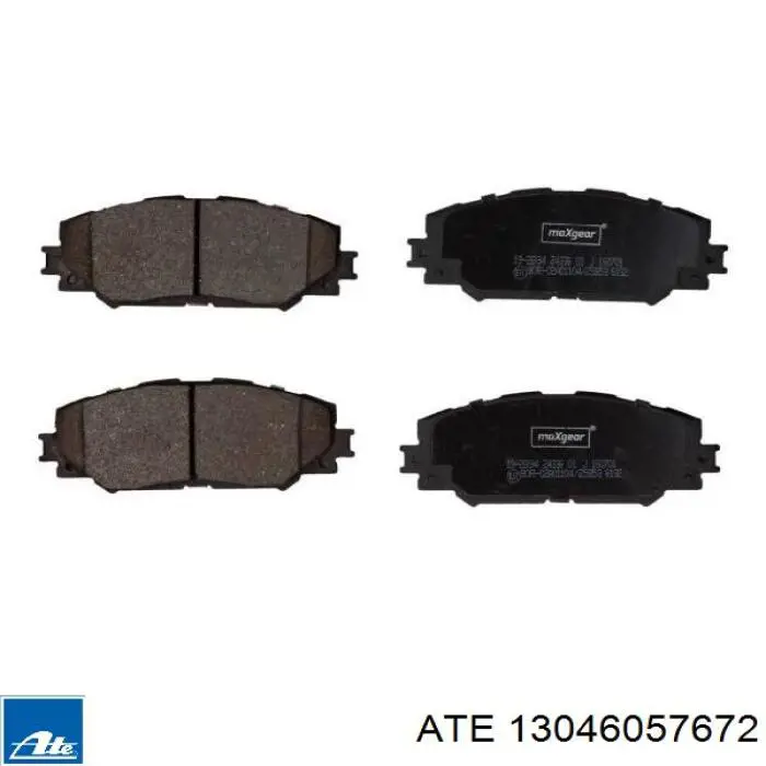 Klocki hamulcowe przednie tarczowe ATE 13046057672 cena, od 24,57 USD