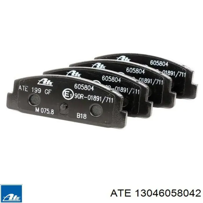 Okładziny (klocki) do hamulców tarczowych tylne ATE 13046058042 cena, od 20,19 USD