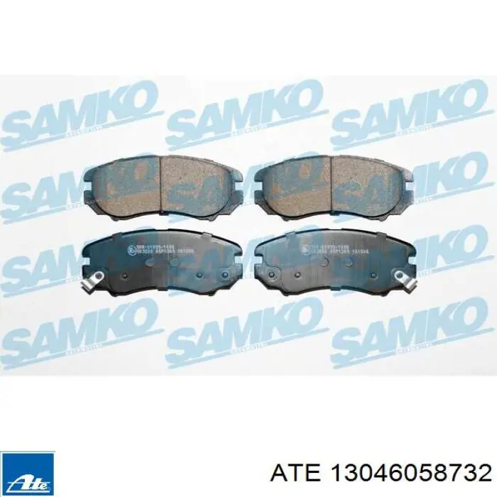 Do koszyka 13046058732 ATE Klocki hamulcowe przednie tarczowe