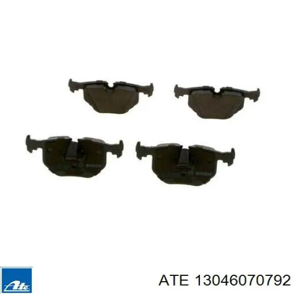 Okładziny (klocki) do hamulców tarczowych tylne ATE 13046070792 cena, od 24,80 USD