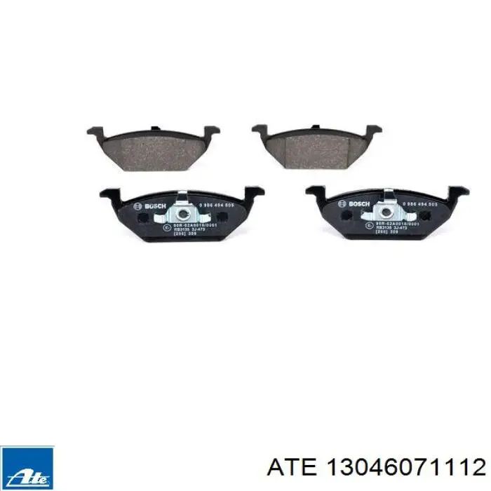 Do koszyka 13046071112 ATE Klocki hamulcowe przednie tarczowe