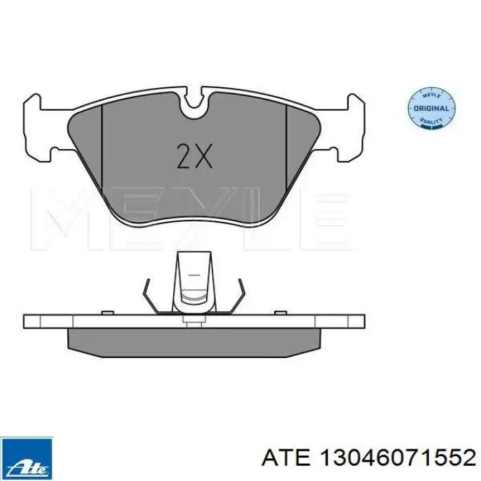 Klocki hamulcowe przednie tarczowe ATE 13046071552 cena, od 30,70 USD