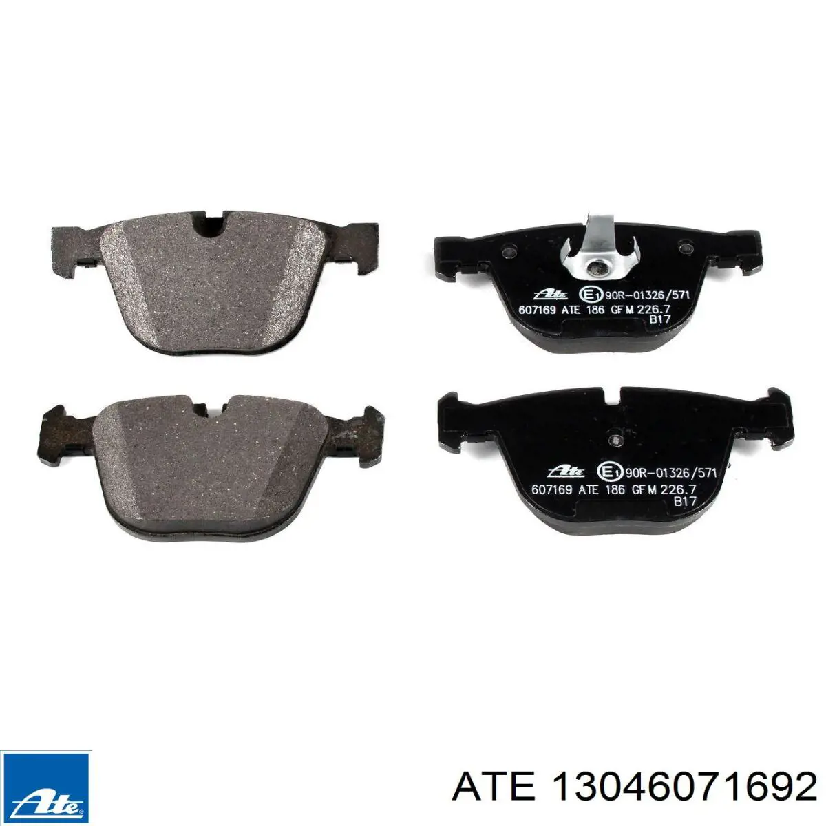 Do koszyka 13046071692 ATE Okładziny (klocki) do hamulców tarczowych tylne