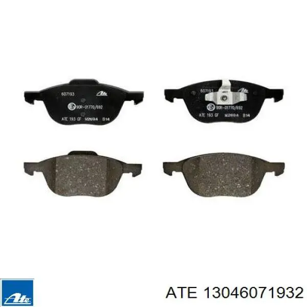 Klocki hamulcowe przednie tarczowe ATE 13046071932 cena, od 31,64 USD