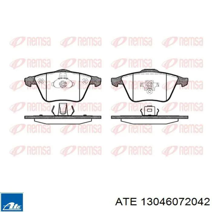 Klocki hamulcowe przednie tarczowe ATE 13046072042 cena, od 31,36 USD