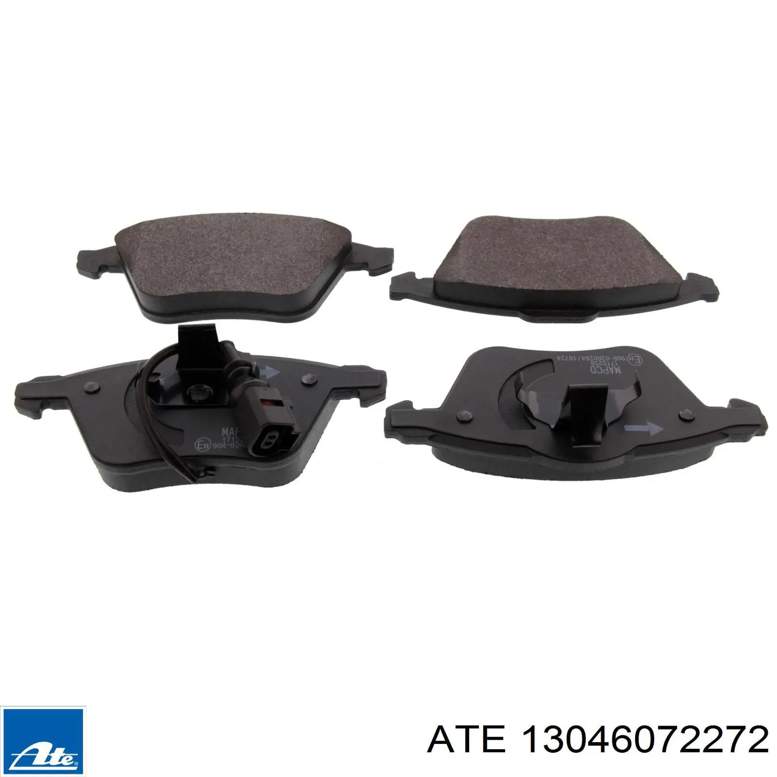 Do koszyka 13046072272 ATE Klocki hamulcowe przednie tarczowe