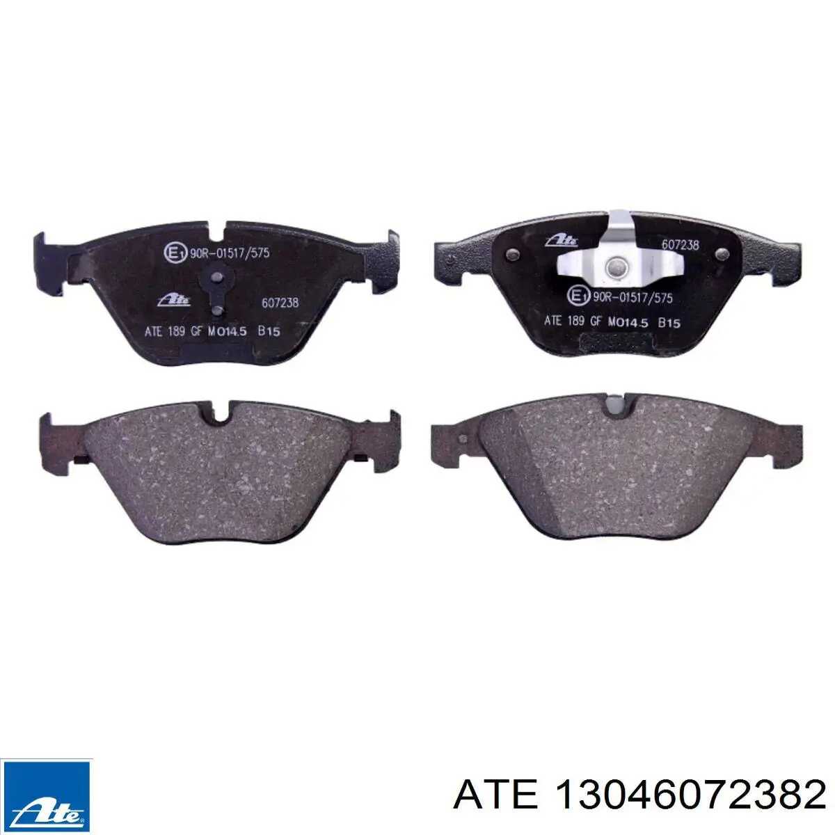 Klocki hamulcowe przednie tarczowe ATE 13046072382 cena, od 74,75 USD