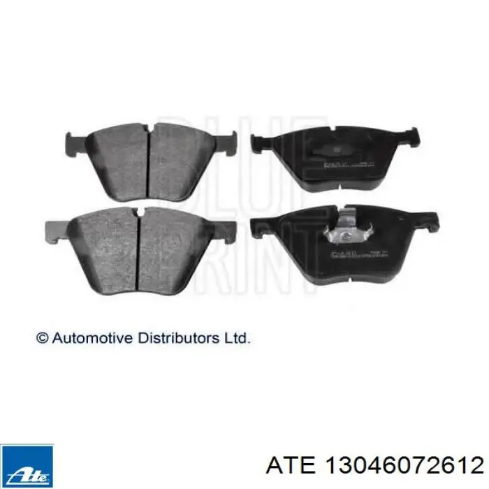 Klocki hamulcowe przednie tarczowe ATE 13046072612 cena, od 52,14 USD