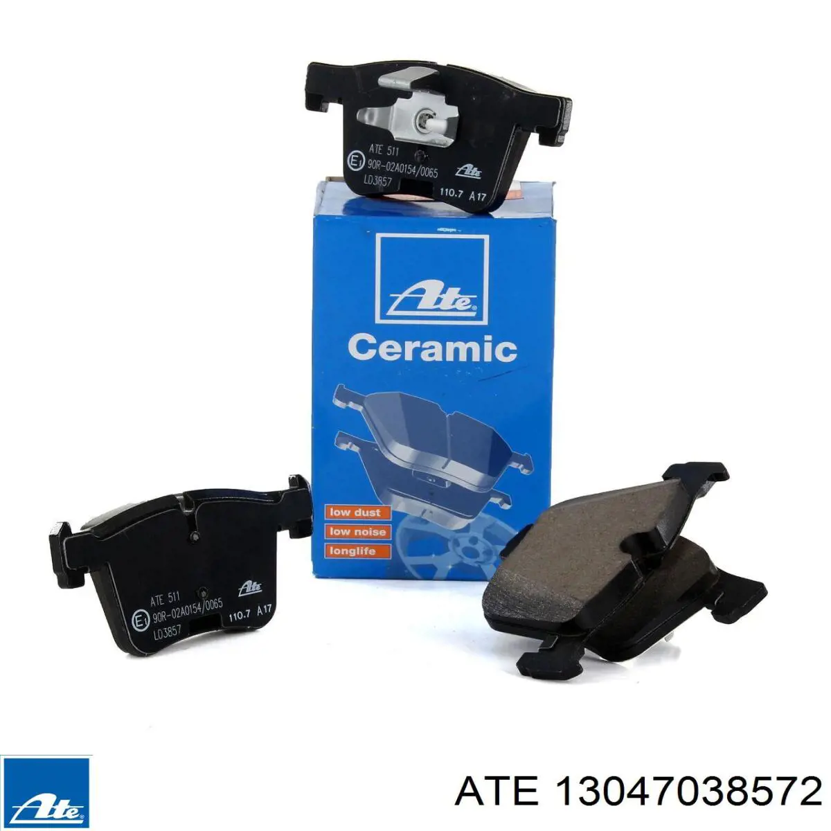 Klocki hamulcowe przednie tarczowe ATE 13047038572 cena, od 34,14 USD