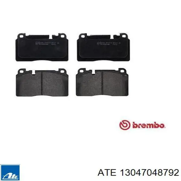 Klocki hamulcowe przednie tarczowe ATE 13047048792 cena, od 39,95 USD
