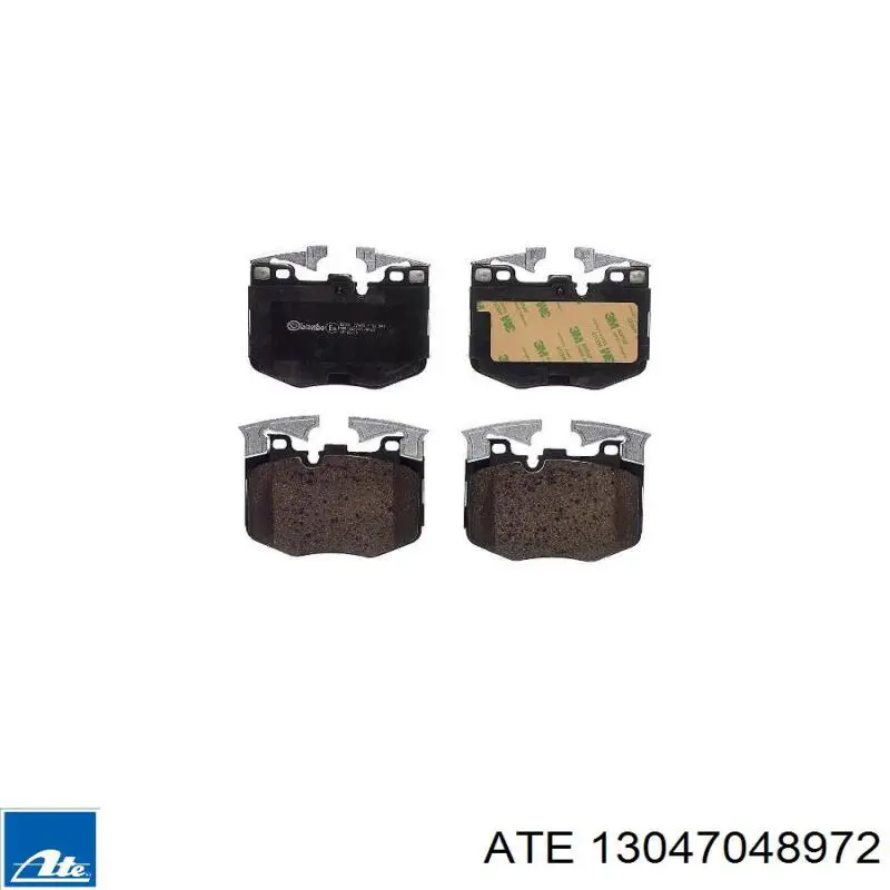 Klocki hamulcowe przednie tarczowe ATE 13047048972 cena, od 56,23 USD