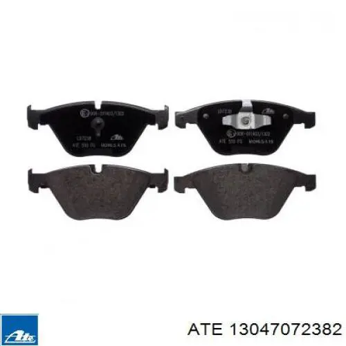 Klocki hamulcowe przednie tarczowe ATE 13047072382 cena, od 32,14 USD