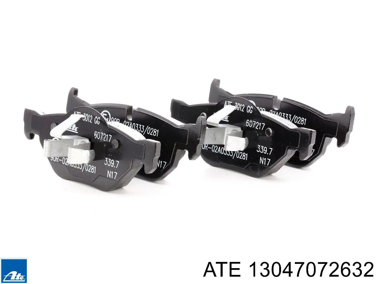 Do koszyka 13047072632 ATE Klocki hamulcowe przednie tarczowe