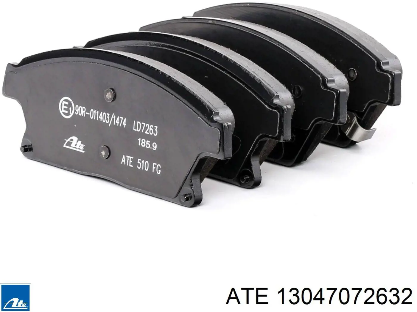 13047072632 ATE Klocki hamulcowe przednie tarczowe