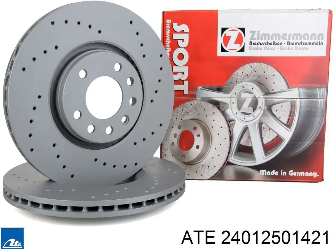 Tarcza hamulcowa przednia ATE 24012501421 cena, od 62,28 USD
