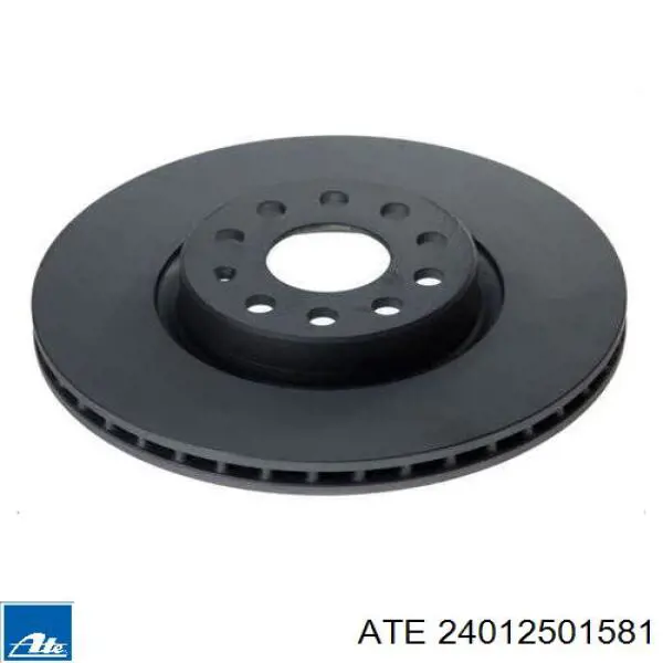 Do koszyka 24012501581 ATE Tarcza hamulcowa przednia