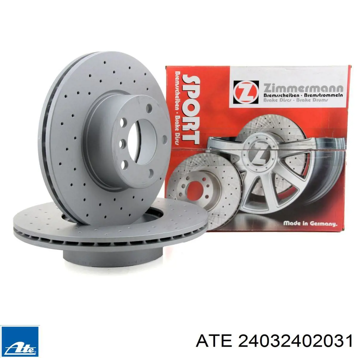 Tarcza hamulcowa przednia ATE 24032402031 cena, od 68,73 USD