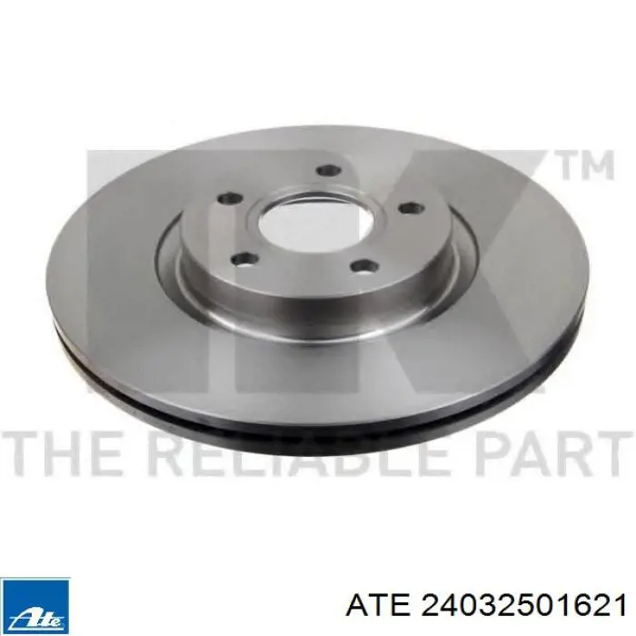 Tarcza hamulcowa przednia ATE 24032501621 cena, od 52,96 USD