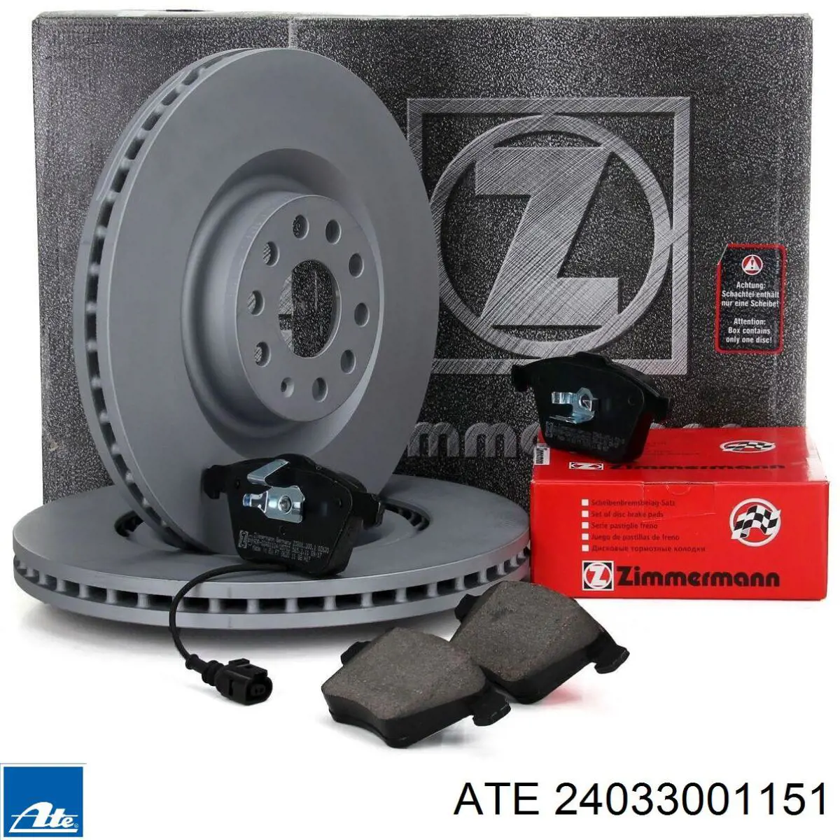 Do koszyka 24033001151 ATE Tarcza hamulcowa przednia