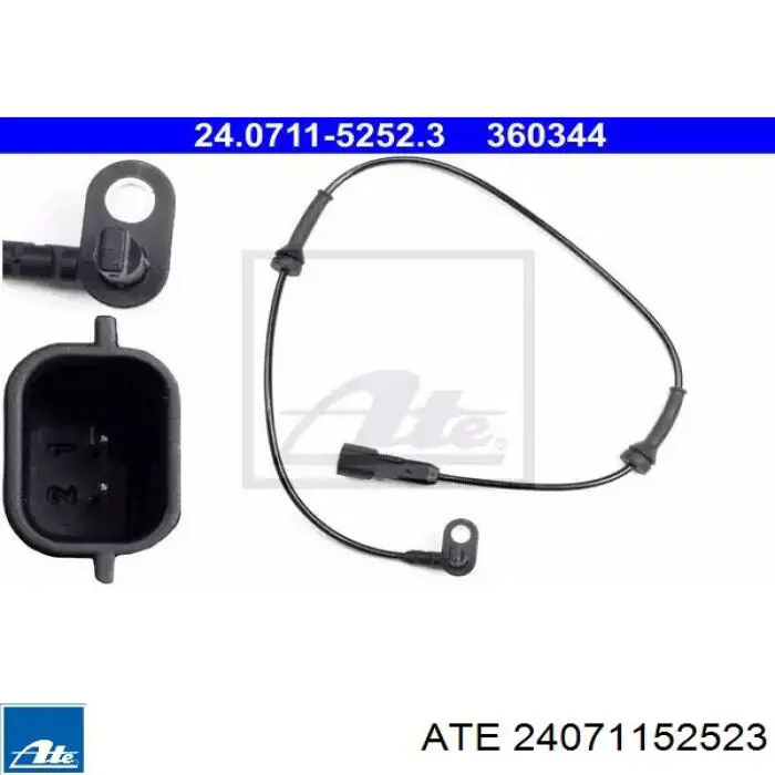 Czujnik ABS tylny ATE 24071152523 cena, od 23,64 USD