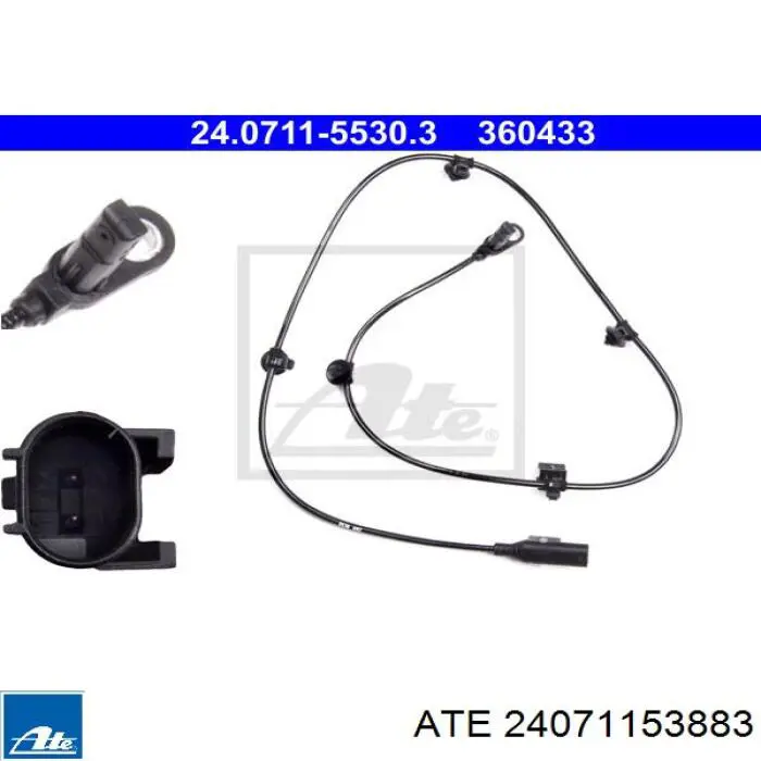 Do koszyka 24071153883 ATE Czujnik ABS przedni