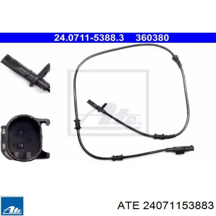 24071153883 ATE Czujnik ABS przedni