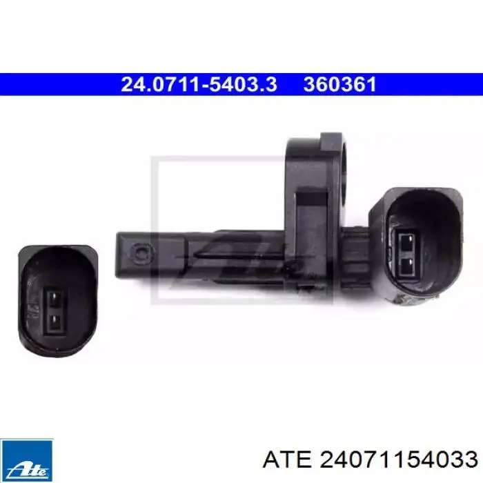 24071154033 ATE Czujnik ABS przedni