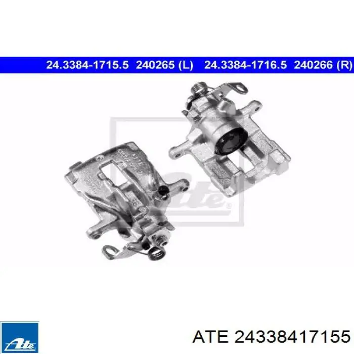 Zacisk hamulcowy tylny lewy ATE 24338417155 cena, od 59,36 USD